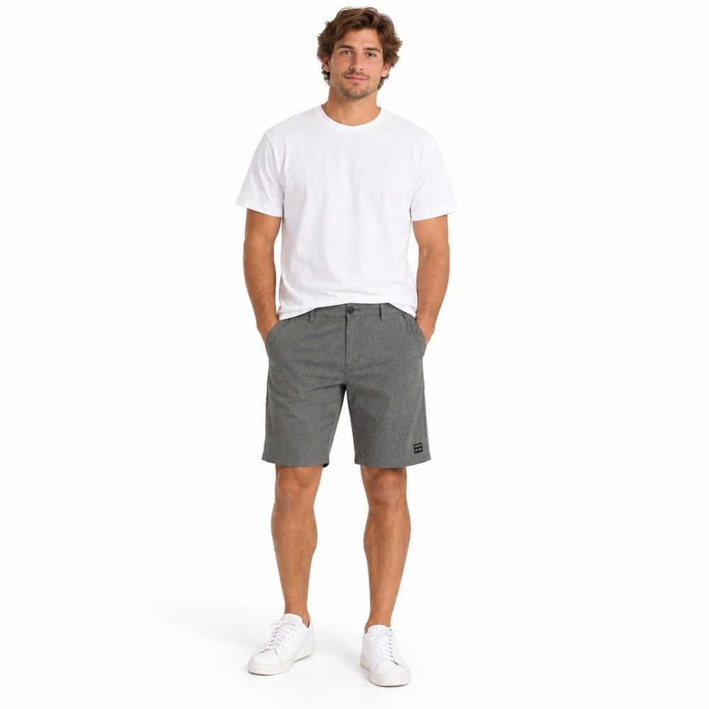 Billabong Crossfire Hybrid Shorts Mens 32 Gray Platinum X Stretch Submersible